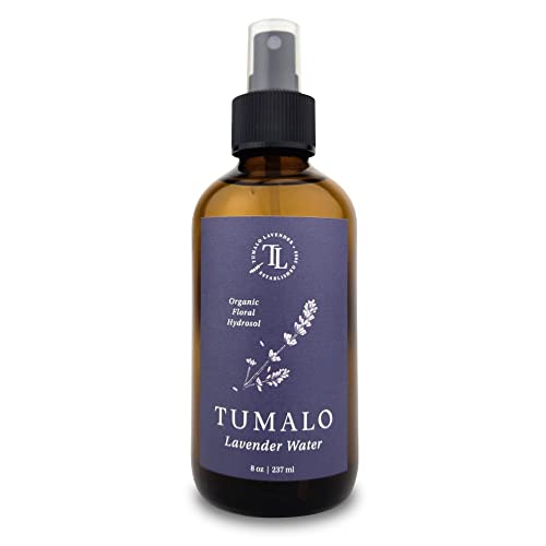 Tumalo Lavender Organic Water Hydrosol Lavender Spray - Floral Water for Skincare, Aromatherapy, Stress Relief & Relaxation, Natural Facial Toner, Body Mist, Room & Linen Spray, Made in USA - 8 oz