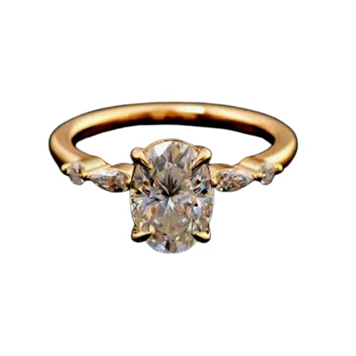 Bague moissanite en poire et ovale, l'alliance idéale à porter élégamment au quotidien