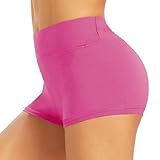 TNNZEET Workout Shorts Women - 3' High Waisted Spandex Booty Gym Volleyball Yoga Dance Biker Shorts