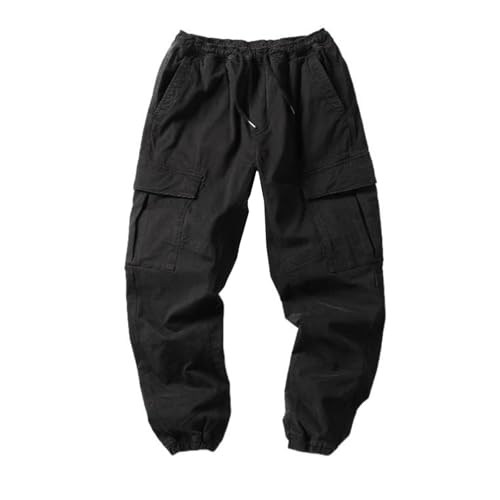 Men's Couple's Functional Workwear Pants - Patchwork Wide-Leg Loose-Fit Casual