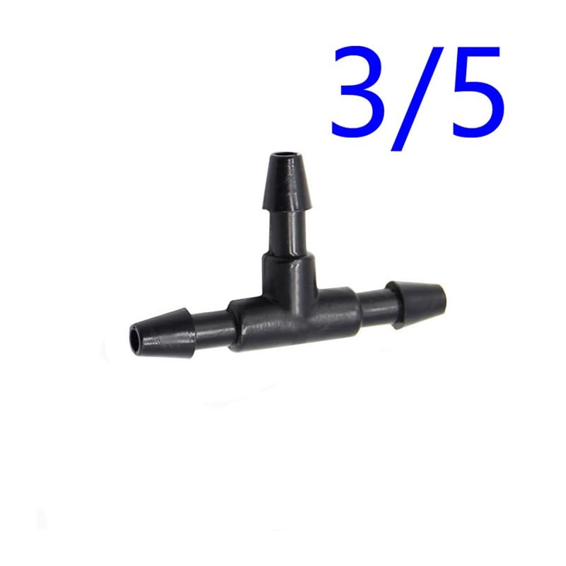 1000 Pz 1/8 "Hose Tee Connettore Acqua Splitter 4/7 3/5 Tubo Da Giardino Irrigazione Acqua Tee Barb Irrigazione a goccia Raccordi