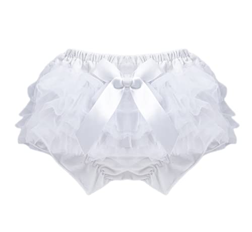 Baby Girl Summer Clothes Cute Ruffle Bow-Knot Bloomers Shorts Tulle Tutu Skirt with Diaper Cover