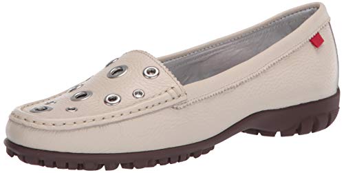 MARC JOSEPH NEW YORK Damen Leder Made in Brazil Mott Street Golf Schuh, Elfenbein (Trommelleder/Natursohle, cremefarben), 42 EU Cover