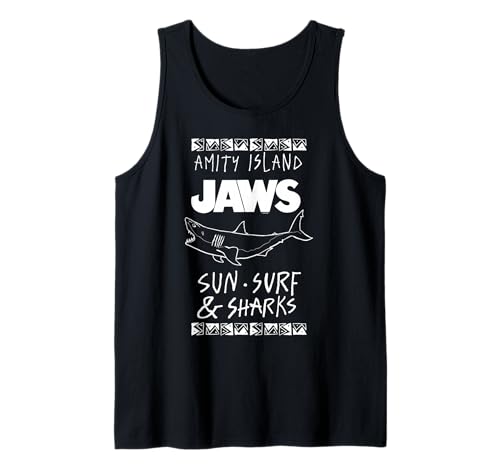 Jaws Amity Island Sun Surf & Sharks Débardeur