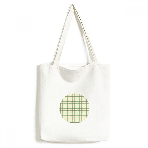 Sac en toile vert et blanc pour vos courses et sorties artisanat