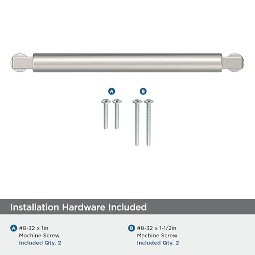 Amerock Balon 6-5/16 inch (160 mm) Center-to-Center Satin Nickel Cabinet Pull, BP37485G10 by Amerock - Used condition - Image 4