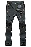 Work Pants for Men Waterproof Pants Men Zipper Pockets Rock Climbing Pants Camping Pants Fishing...