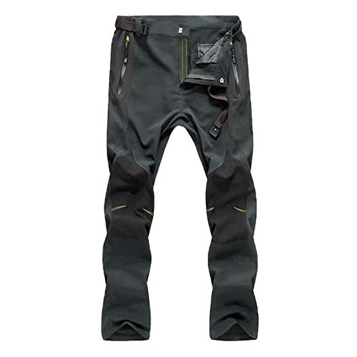 Work Pants for Men Waterproof Pants Men Zipper Pockets Rock Climbing Pants Camping Pants Fishing Pants for Men Hiking Pants Mens