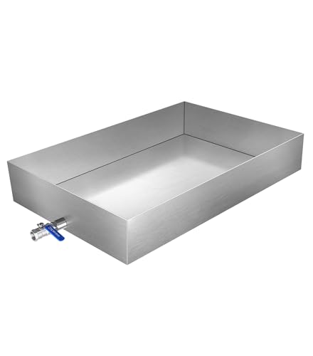 Image of 24x36x6 Inch Maple Syrup Evaporator Pan, 304 Stainless Steel with 1 Valve, Professional Grade for Efficient Home Syrup Boiling