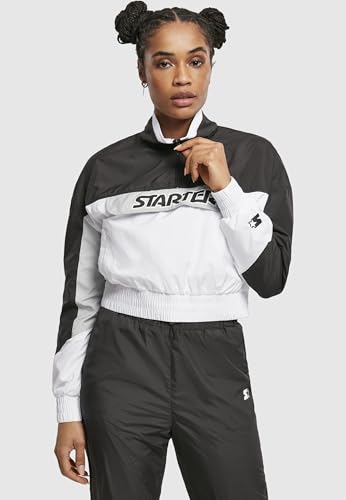 Chaqueta para mujer marca Starter con diseño de bloques de color y capucha 3