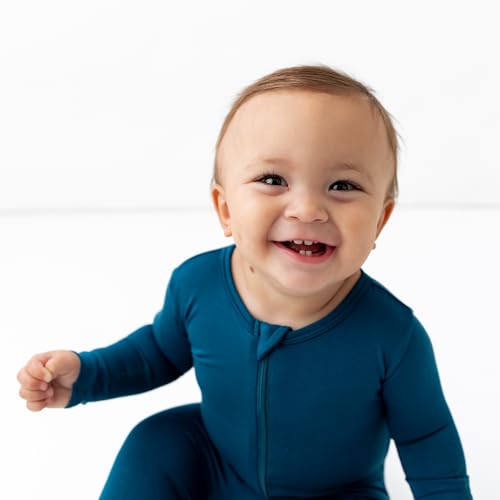 Image of Bamboo Little Soft Baby Footie Pajamas, Baby Clothes, Newborn Sleepers, 95% Viscose and 5% Spandex, 0-24 Months