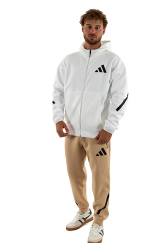 adidas Men's New Z.N.E. Zip-Hoodie White XL