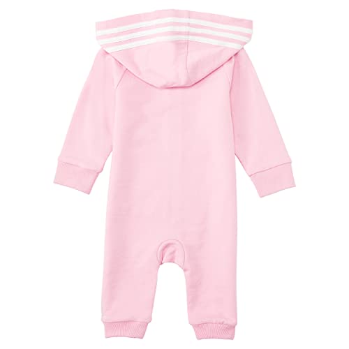 adidas Unisex Baby Long Sleeve Full-zip Hooded Onesie Jumpsuit Hoodie2