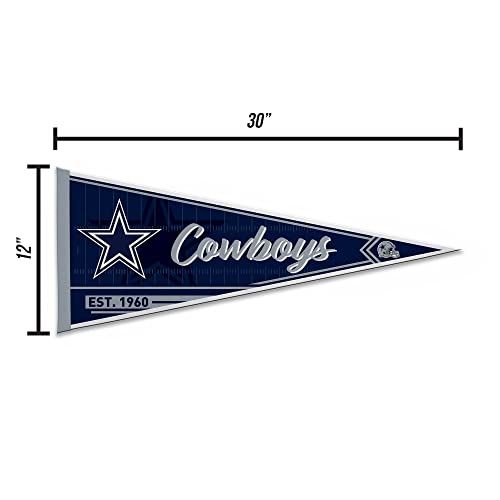 Image of Rico Industries NFL Football Classic 12 inch x 30 inch Felt Wall Decor Pennant - Great for Home /Bed Room /Man Cave Decor
