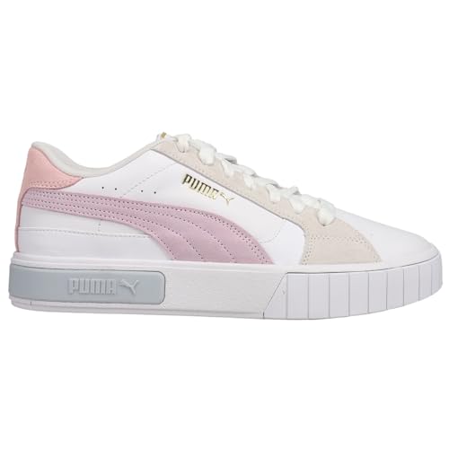 PUMA Womens Cali Star Mix Lace Up Sneakers Shoes Casual - White