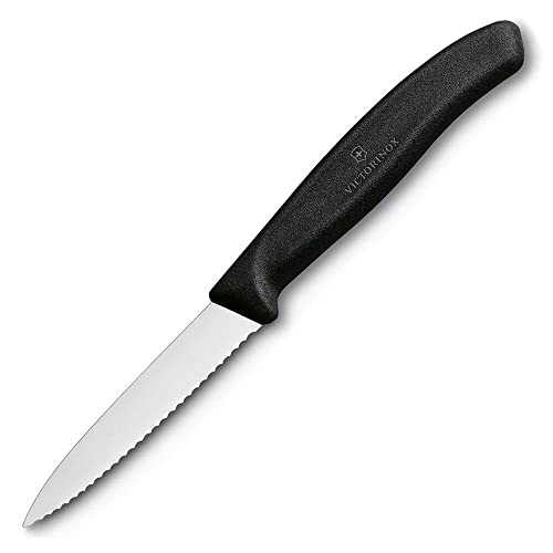 Comparison: Best Serrated Paring Knife 3 Victorinox 3.25 Inch Swiss Classic Paring Knife with Serrated Edge, Spear Point, Black