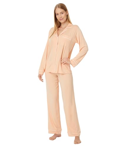 Image of Eberjey Gisele Classic Women's Pajama Set | Long Sleeve Shirt + Long Pants