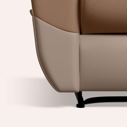 Image of Interio by Godrej Recliner, Nurest Manual 1 Seater Fabric Recliner with USB Port, 3-Years Warranty (Tan and Peanut)