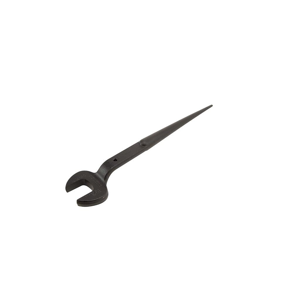 Klein Tools 3214TT Clé à molette de construction avec trou d'attache, ouverture nominale de 3,8 cm, boulon de 1,9 cm pour écrou lourd américain