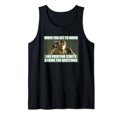 Débardeur Star Wars C-3PO t-shirt sans manches humour geek haut été