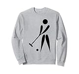 Krocketspieler lustige Krocket-Stock-Figur Sweatshirt