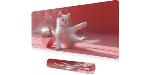 Grand Tapis Souris Ballons pour Chats 1400x600 : Le Cadeau Bureau Idéal