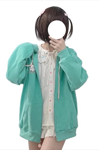 Image of Pokn Y2K Zip Up Hoodie Jojifuku Cutecore Kawaii Hoodie Clothes Women Long Sleeves Tops Graphic Cutecore Shoujo Clothes