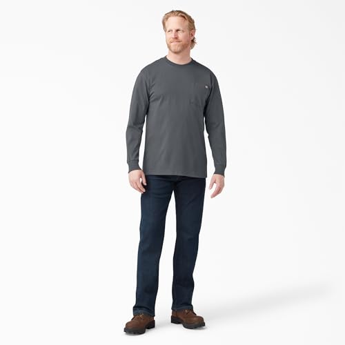 Image of Dickies Men's Big and Tall Long Sleeve Heavyweight Crew Neck