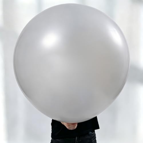 Image of KALOR Gray Giant 36 Inch 9pcs Large Latex Balloons