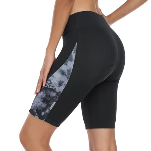 Short de cyclisme femme rembourré avec poches Santic pour vélo de route