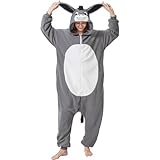 Adult Donkey Onesie - Halloween Costume Cozy Animal Pajamas One-Piece Cosplay Suit for Women and Men