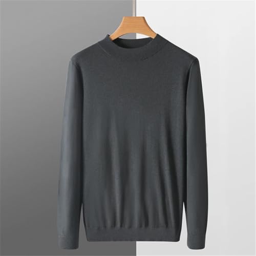 Men Casual Imitation Merino Wool Sweater Men's Spring Autumn Thin Knit Solid Color Pullover Soft Top3