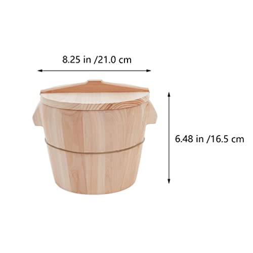 Seau à riz en bois artisanal pour une cuisson vapeur de qualité
