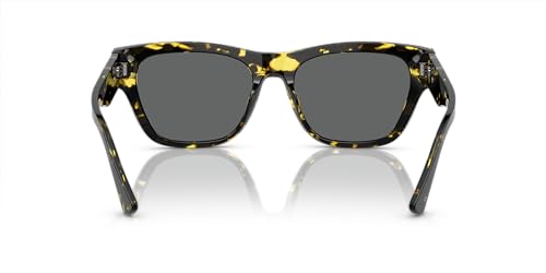 Image of Versace Man Sunglasses Havana Frame, Dark Grey Lenses, 55MM