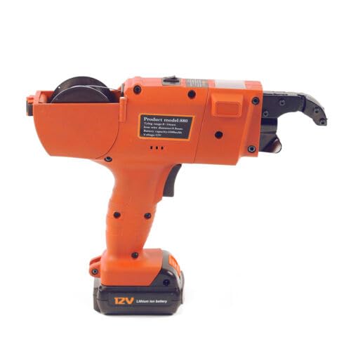 Macchina automatica Rebar Tying Machine Legatrice per calcestruzzo armato con linea a batteria per legare filo metallico+linea Legatrice di rinforzo 12V 8-34mm arancione
