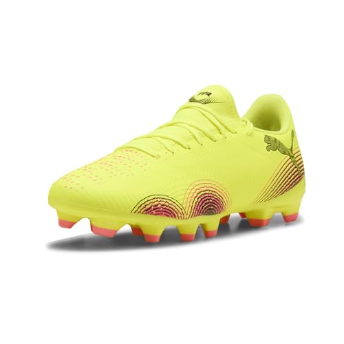 PUMA Puma, Men's, Future 8 Play Firm, Artificial Ground Soccer Cleats, Yellow Alert-Puma Black-Sun Struck, 11.5