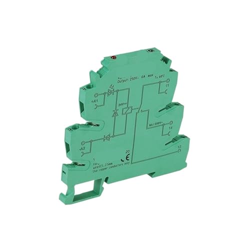 Relé MRC-25D61Z24 1NA 1NC 6A 24V para carril DIN y armarios de control