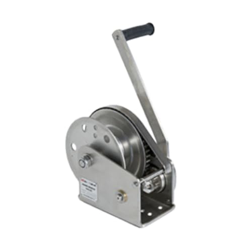 JNNJハンドウィンチ ステンレス 304 素材1200lbs/1800lbs/2600lbs ボートトラックセルフロックワイヤーロープケーブルラチェット手動ハンドウインチ 手巻き 牽引 移動 荷締め (1800ポンド*1800ポンド(ワイヤーロープなしの