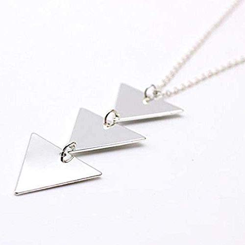 Preisvergleich Produktbild CKAWM Halskette Anhänger Halskette Lange Goldkette Frauen Halsreif Halskette Halsreif-Silber