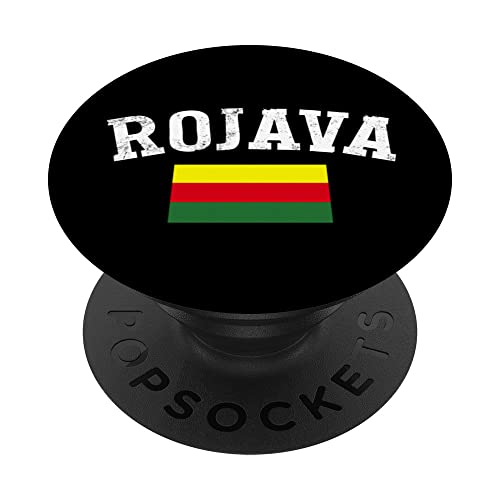 Kurdistan Kurds Kurdish Rojava PopSockets Swappable PopGrip, Black