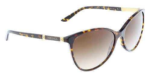 Versace VE 4260 108/13 Havana Plastic Cat Eye Sunglasses Brown Gradient Lens3