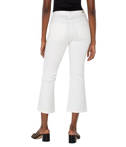 Liverpool Women's Hannah Crop Flare Jean 25.5in Inseam in White2