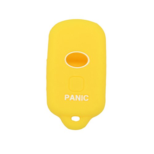 BROVACS Silicone Cover Protector Case Holder Skin Jacket Compatible with TOYOTA 3+1 Button Remote Key Fob CV2410 Yellow - Image 3