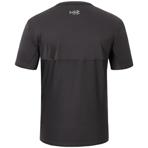 BASSDASH Men’s UPF 50+ Sun Protection Fishing Shirt Short Sleeve UV T-Shirt2