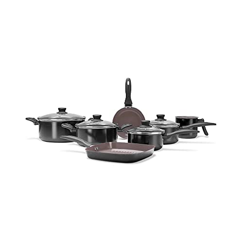 Brinox - Jogo de Panelas Easy 7 Peças Ceramic Life - Antiaderente...