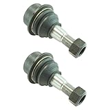 TRQ Front Lower Driver and Passenger Side Ball Joint Set Compatible with 2006-10 Hummer H3 2009-10 H3T