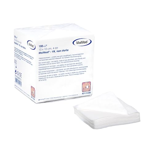 Softula Maimed - unsterile Vlieskompressen - weiÃŸ - 10x10 cm - 10x100 Stück = 1000 Stk