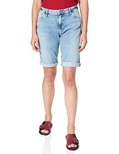 Photo de Cross Jeans Femme Amy Shorts en Jean, Sky Blue Washed, Slim