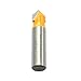 Kempston 201005 V Groove Bit, SC, 1/4-Inch Shank, 1/4 Cutting Diameter by 3/8 Cutting Length by 90D
