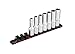ARES 70342-1/2-Inch Drive Aluminum Socket Organizer - Store up to 10 Sockets and Keep Your Tool Box Organized - Sockets Will Not Fall Off this Rail